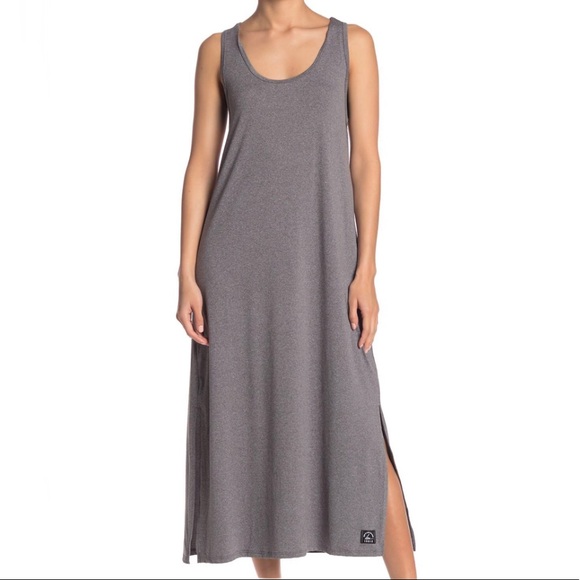 NWOT SAM EDELMAN GRAY MESH RACERBACK DRESS SIZE LARGE - Picture 1 of 4